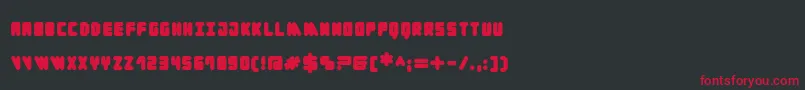 Cylinder Black Font – Red Fonts on Black Background