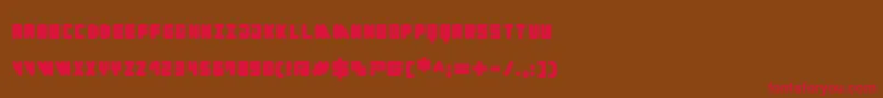Cylinder Black Font – Red Fonts on Brown Background