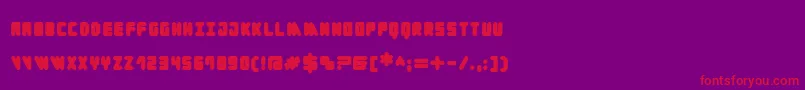 Cylinder Black Font – Red Fonts on Purple Background