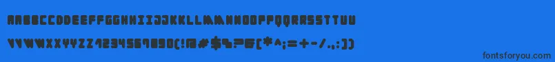 Cylinder Black Font – Black Fonts on Blue Background