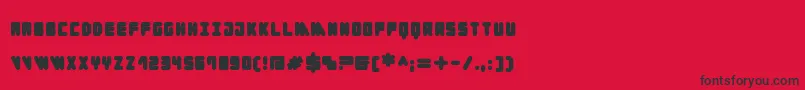 Cylinder Black Font – Black Fonts on Red Background