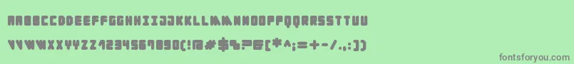 Cylinder Black Font – Gray Fonts on Green Background