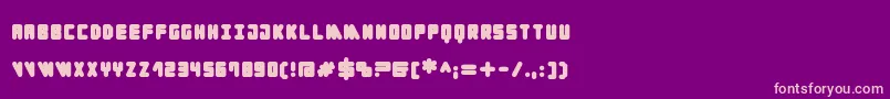 Cylinder Black Font – Pink Fonts on Purple Background
