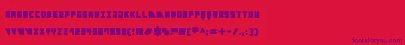 Cylinder Black Font – Purple Fonts on Red Background