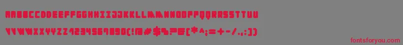 Cylinder Black Font – Red Fonts on Gray Background