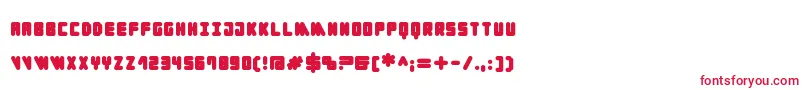フォントCylinder Black – 白い背景に赤い文字
