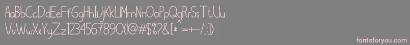 フォントCylla – 灰色の背景にピンクのフォント