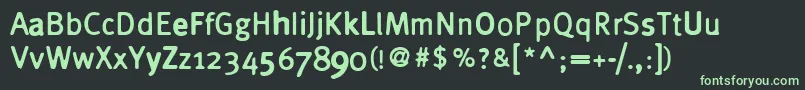 フォントCYNIC    – 黒い背景に緑の文字