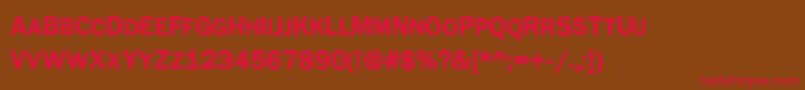 Cynocel Poster Font – Red Fonts on Brown Background