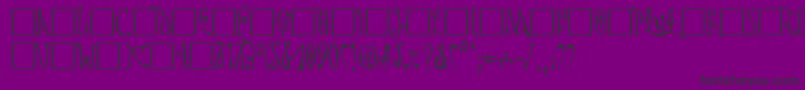 CYPRIAN Font – Black Fonts on Purple Background