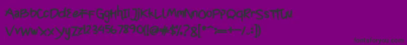 CyttahRegular Font – Black Fonts on Purple Background