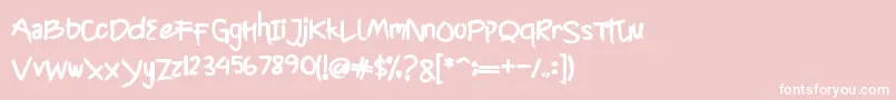 Weitere Informationen zur CyttahRegular-Schriftart CyttahRegular-Schriftart – Weiße Schriften auf rosa Hintergrund