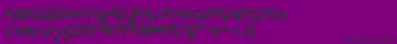 CyttahSplatter Font – Black Fonts on Purple Background