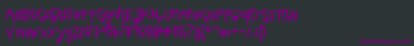 CyttahSplatter Font – Purple Fonts on Black Background