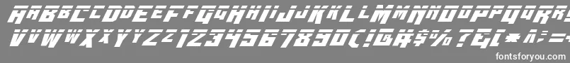 WhiskeyBravoVictorLaser Font – White Fonts on Gray Background
