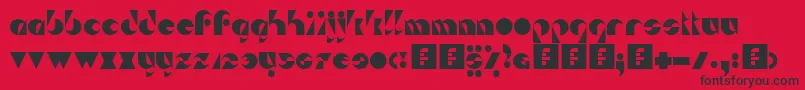 Da Sei Nei Font – Black Fonts on Red Background