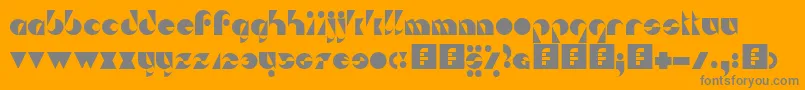 Da Sei Nei Font – Gray Fonts on Orange Background