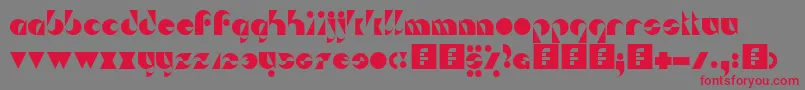 Da Sei Nei Font – Red Fonts on Gray Background