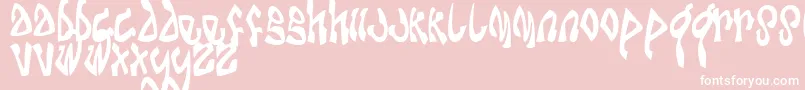 DABOMB   Font – White Fonts on Pink Background