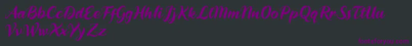 Daddy Rewind Font – Purple Fonts on Black Background