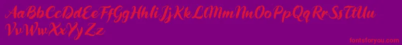 Daddy Rewind Font – Red Fonts on Purple Background