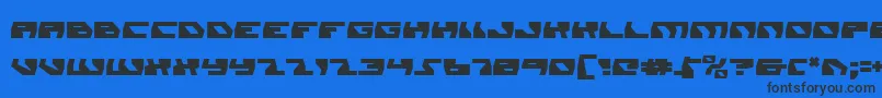 daedalus Font – Black Fonts on Blue Background