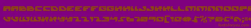 daedalus Font – Brown Fonts on Purple Background