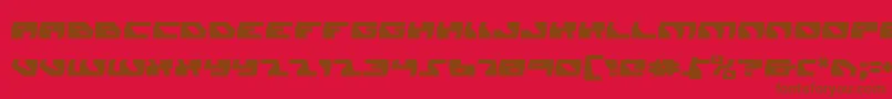 Police daedalus – polices brunes sur fond rouge