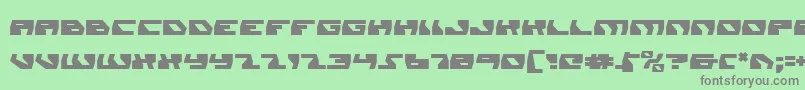 フォントdaedalus – 緑の背景に灰色の文字