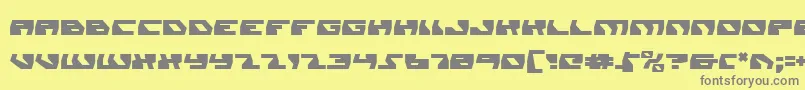 フォントdaedalus – 黄色の背景に灰色の文字