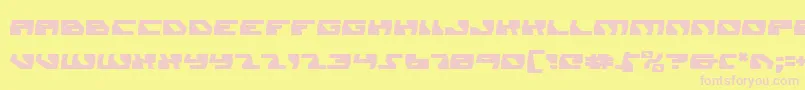 daedalus Font – Pink Fonts on Yellow Background