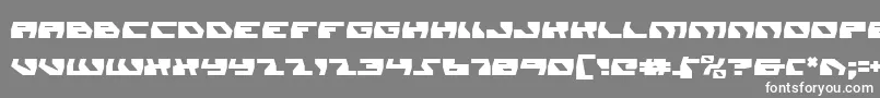 フォントdaedalus – 灰色の背景に白い文字