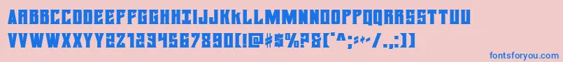 daemonicus Font – Blue Fonts on Pink Background