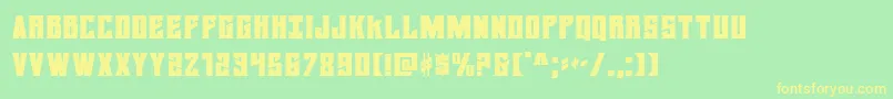 daemonicus Font – Yellow Fonts on Green Background