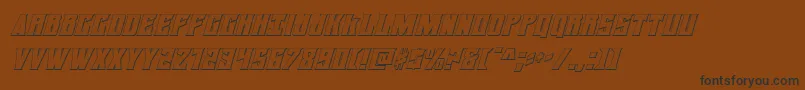 daemonicus3dital Font – Black Fonts on Brown Background