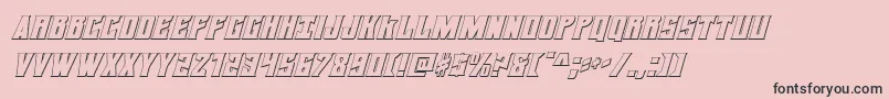 daemonicus3dital Font – Black Fonts on Pink Background