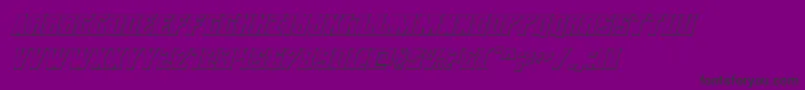 daemonicus3dital Font – Black Fonts on Purple Background