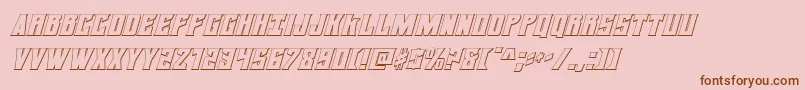 daemonicus3dital Font – Brown Fonts on Pink Background