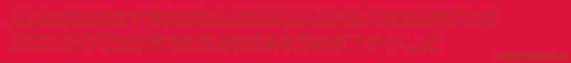 daemonicus3dital Font – Brown Fonts on Red Background