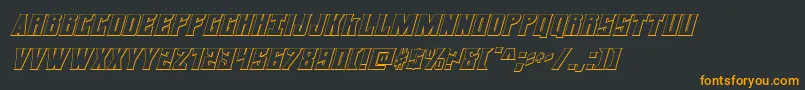 daemonicus3dital Font – Orange Fonts on Black Background