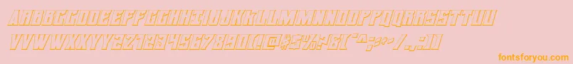 daemonicus3dital Font – Orange Fonts on Pink Background