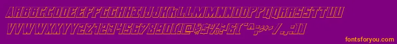 daemonicus3dital Font – Orange Fonts on Purple Background