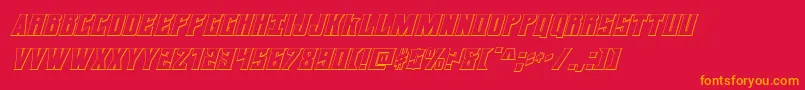 daemonicus3dital Font – Orange Fonts on Red Background