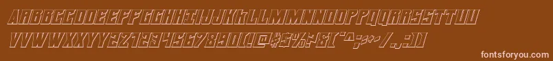daemonicus3dital Font – Pink Fonts on Brown Background