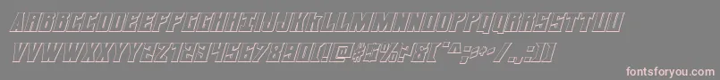 daemonicus3dital Font – Pink Fonts on Gray Background