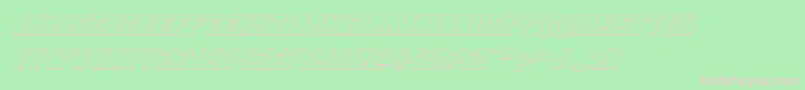 daemonicus3dital Font – Pink Fonts on Green Background