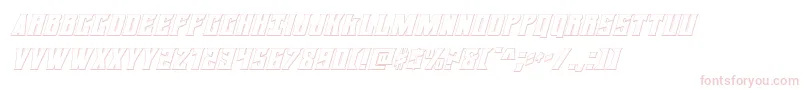 daemonicus3dital Font – Pink Fonts on White Background