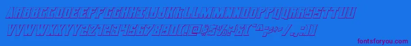 daemonicus3dital Font – Purple Fonts on Blue Background