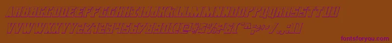 daemonicus3dital Font – Purple Fonts on Brown Background