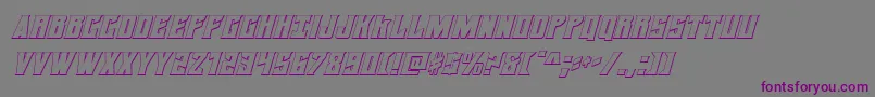 daemonicus3dital Font – Purple Fonts on Gray Background